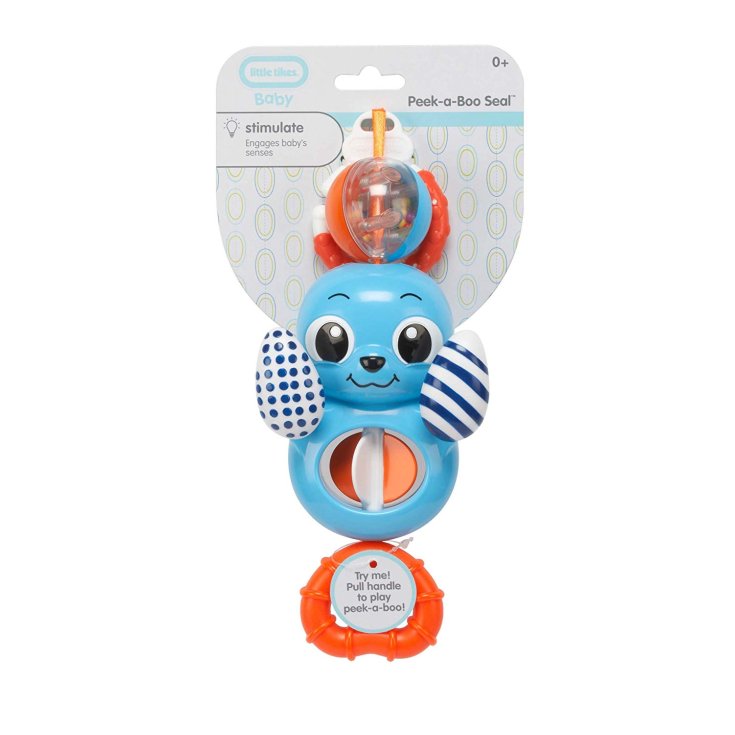 Little Tikes Baby Peak A Book Seal Blue Foca Blu Gioco Per Bimbi 1 Pezzo