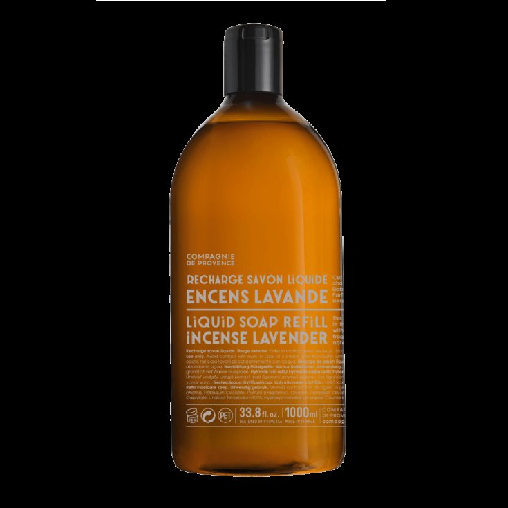 Sapone di Marsiglia VO Incenso e Lavanda Compagnie De Provence Ricarica 1000ml