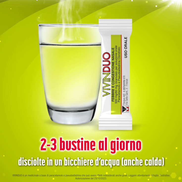VivinDuo Febbre E Congestione Nasale Menarini 10 Bustine