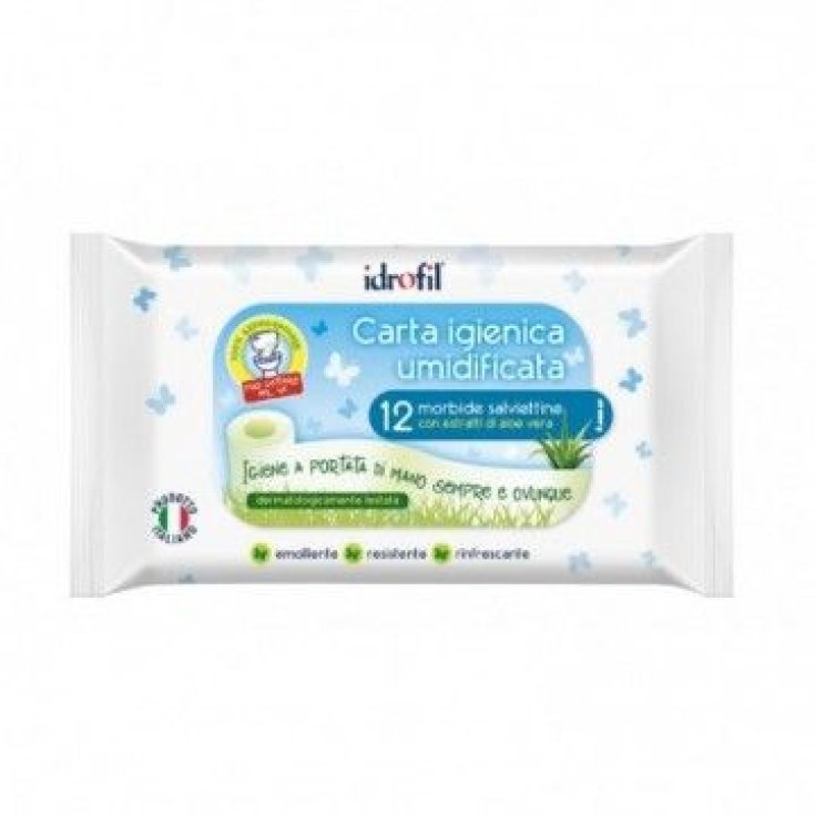 Carta Igienica Umidificata Idrofil Biodegradabile 12 Salviettine