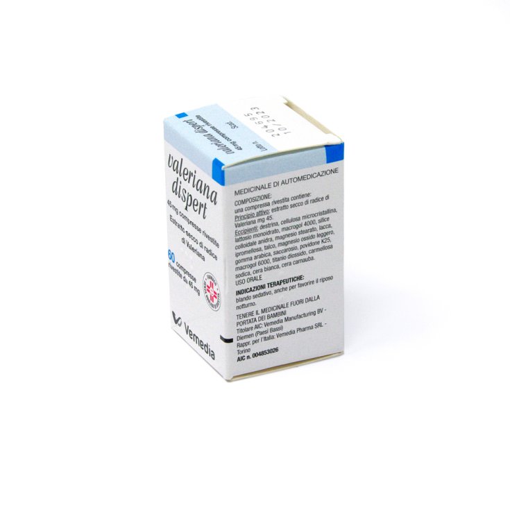 Valeriana Dispert 45mg Estratto Secco 60 Compresse
