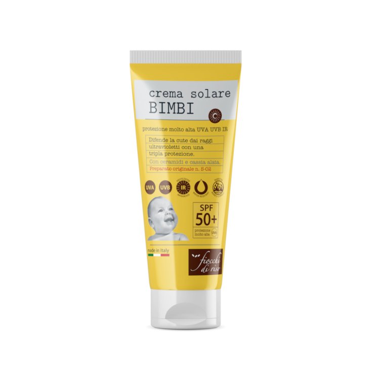 Crema Solare Bimbi SPF50+ Fiocchi di Riso 100ml