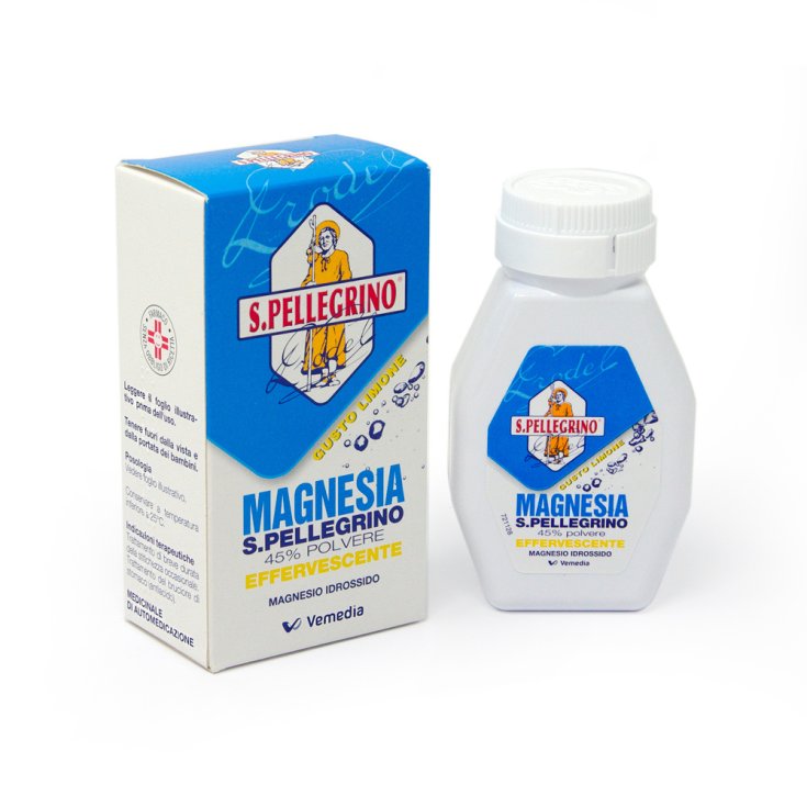 Magnesia S.Pellegrino 45% Polvere Effervescente Limone 100g
