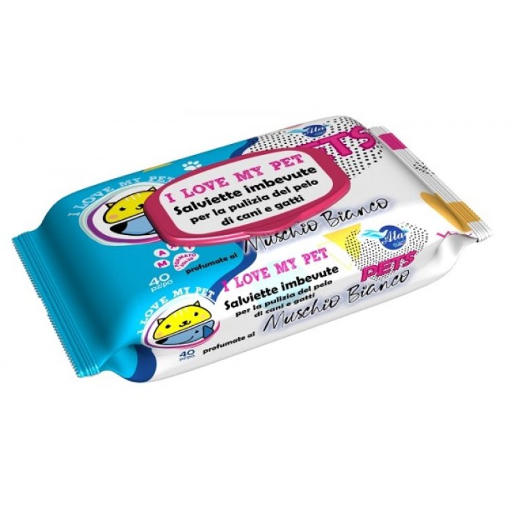 A+CURE® PET SALVIETTE MUSCHIO BIANCO 40 Pezzi
