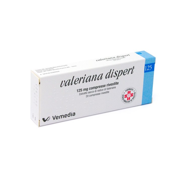 Valeriana Dispert 125mg Estratto Secco 20 Compresse Rivestite