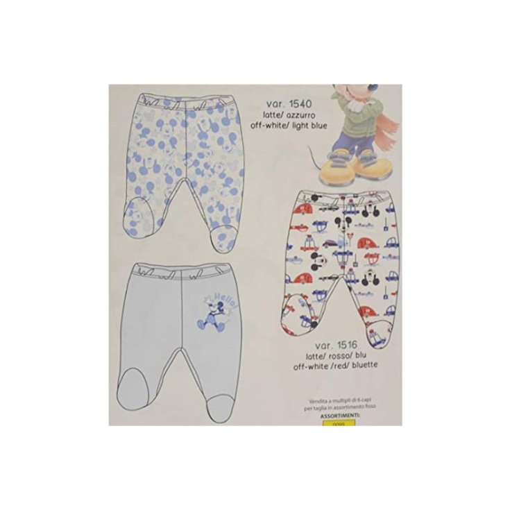 Tris Ghettina Ellepi Disney Mickey Colori Assortiti Baby Distribution 1 Set