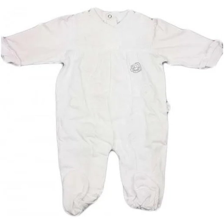 Tutina Cotone Bimba Bianco 3Mesi Ellepi