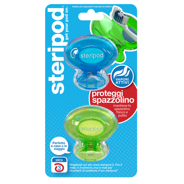 Steripod Proteggispazzolino 2 Pezzi