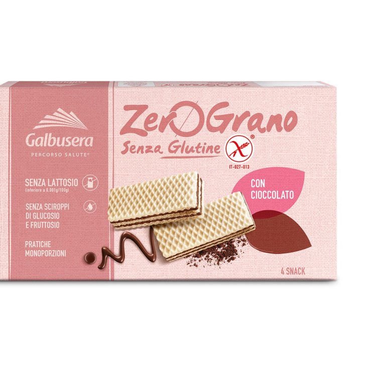 ZeroGrano Wafer Con Cioccolato Senza Glutine Galbusera 180g