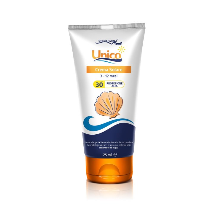 Sterilfarma® Unico Crema Solare 3-12 Mesi Protezione Alta Spf 30+ 75ml