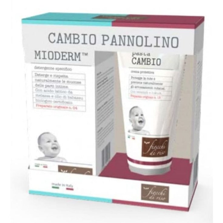 Cambio Pannolino Bipack Intimo Mioderm + Pasta Cambio Fiocchi Di Riso 1 Set