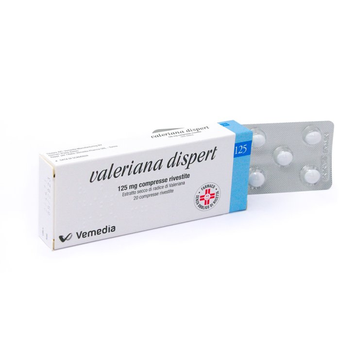Valeriana Dispert 125mg Estratto Secco 20 Compresse Rivestite