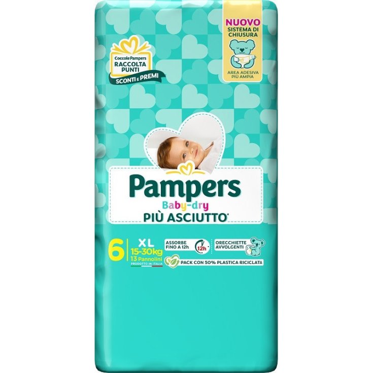 Pannolino Baby Dry Downcount XL Pampers 13 Pezzi