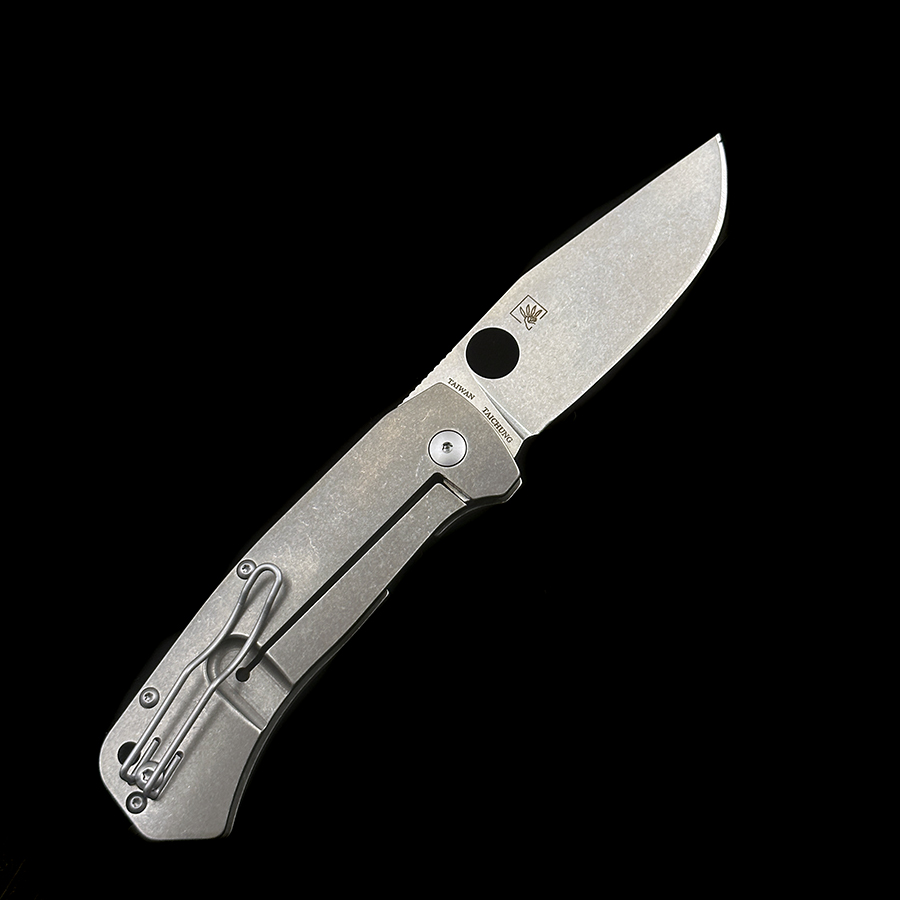 C186TIP Slysz Bowie bearing Titanium Knives