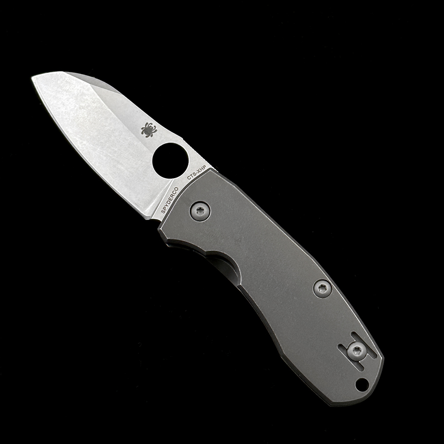 C158TIP Titanium Handles Folding Knife
