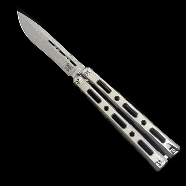 BM85 Titanium integrated handle Bali-Song Swing knife
