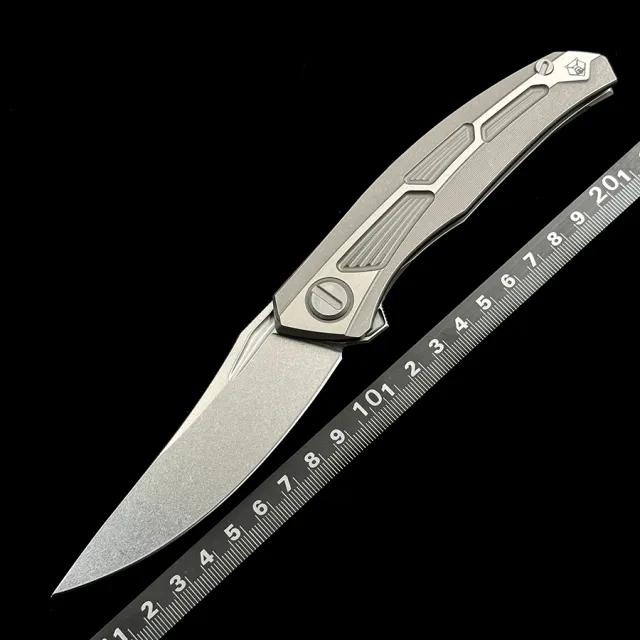 Shirogorov Quantum Folding Knife M390 Blade Outdoor Camping Hunting Pocket EDC Tool Knife