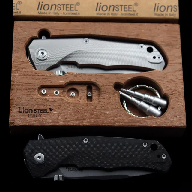 LionSteel TRE Three Rapid Exchange Folder M390 Blade Titanium Handles