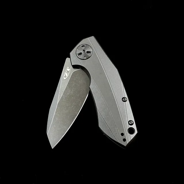 ZT 0456 Ceramics Bearing Folding Knife Mark 204P Titanium Handle Outdoor Camping Hunting EDC Tool Knife