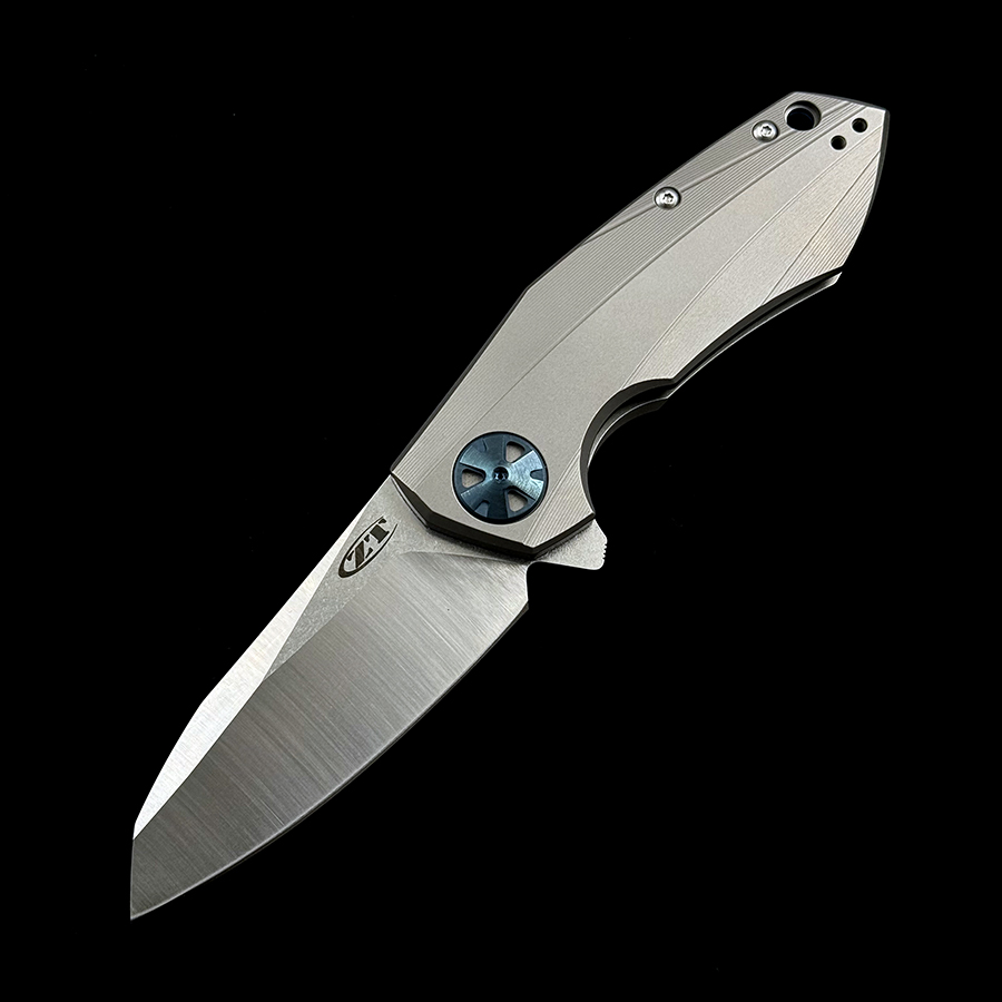 ZT 0456 Ceramics Bearing Folding Knife Mark 204P Titanium Handle Outdoor Camping Hunting EDC Tool Knife