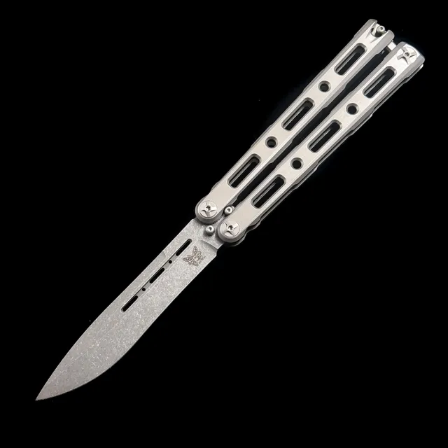 BM85 Titanium integrated handle Bali-Song Swing knife