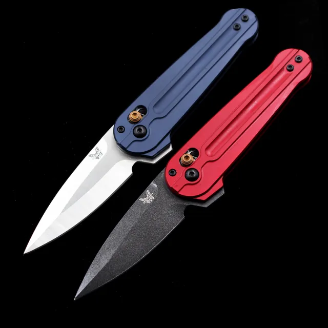 BM 491 Bugout AXIS Folding Knife Aluminum Handles