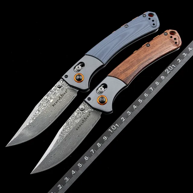 BM 15080-2 Hunt Damascus AXIS Folding Knife