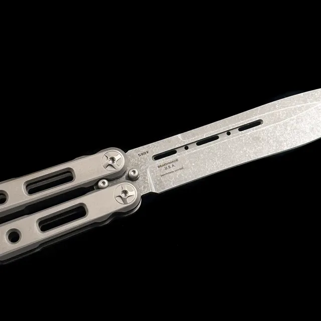 BM85 Titanium integrated handle Bali-Song Swing knife