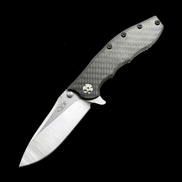 ZT 0562 0562CF Hinderer Flipper  Folding Knife