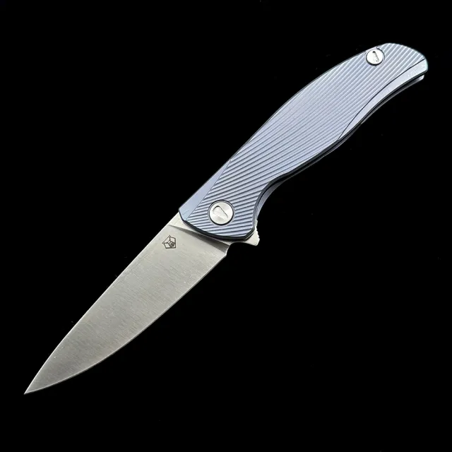 Shirogorov F95 Icebreaker Ball Bearing Titanium Handle m390 Blade  Knife