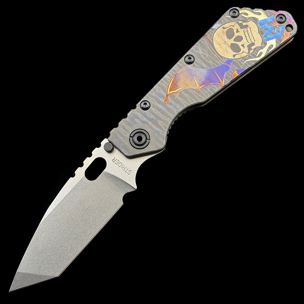 Strider SMF Aluminum +TC4 Titanium Handle Folding Knife
