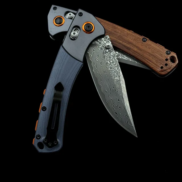 BM 15080-2 Hunt Damascus AXIS Folding Knife