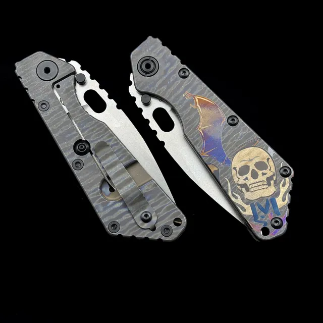 Strider SMF Aluminum +TC4 Titanium Handle Folding Knife