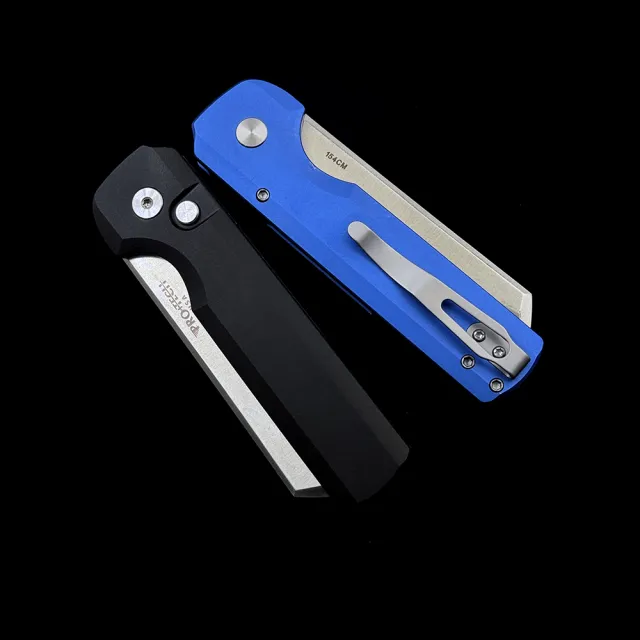 ProTech 2024 Reverse Tanto 154CM Aluminum Handle Folding Knife