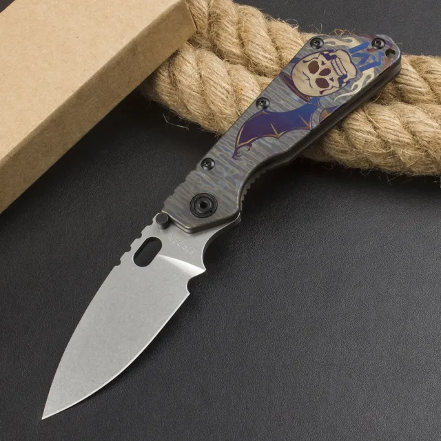 Strider SMF Aluminum +TC4 Titanium Handle Folding Knife