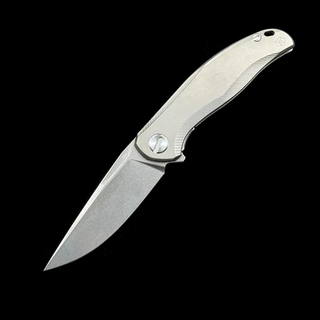 Shirogorov Stellar Ceramic Bearing Titanium Handle Mark M390 Folding Knife