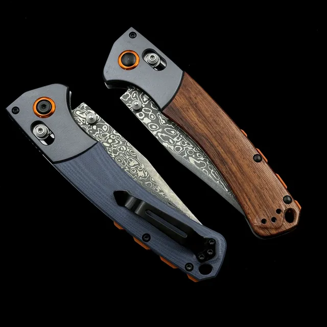 BM 15080-2 Hunt Damascus AXIS Folding Knife