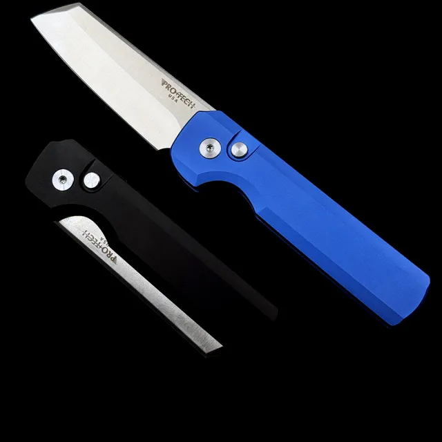 ProTech 2024 Reverse Tanto 154CM Aluminum Handle Folding Knife
