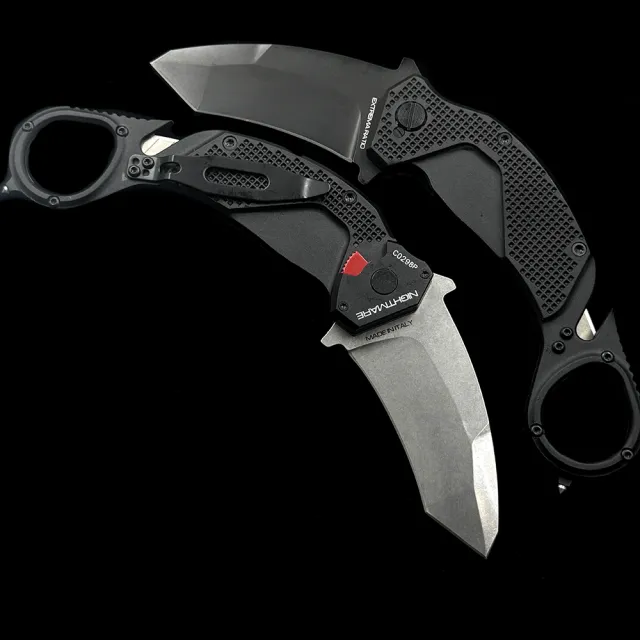 Extrema Ratio Nightmare Karambit Liner Lock Knife Black Aluminum