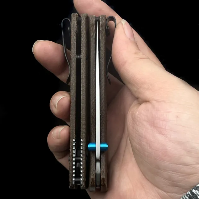 BM 535 Micarta Handle  BUGOUT AXIS Folding Knife