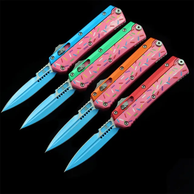 MINI Donut Pink GLYKON Zinc alloy handle Automatic knife