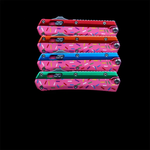 MINI Donut Pink GLYKON Zinc alloy handle Automatic knife