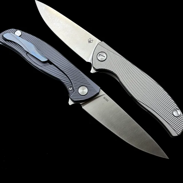 Shirogorov F95 Icebreaker Ball Bearing Titanium Handle m390 Blade  Knife