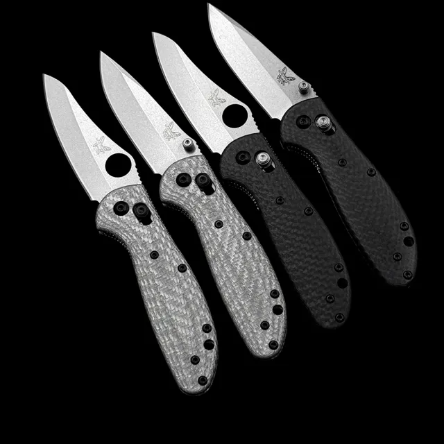 BM MINI 555-1 556-1 Griptilian AXIS Bearing Carbon fiber handle Folding Knife