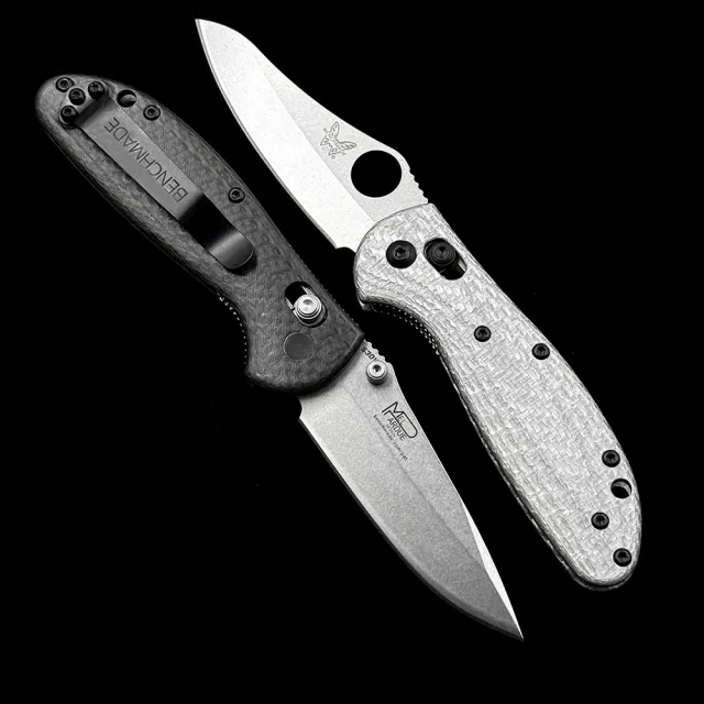 BM MINI 555-1 556-1 Griptilian AXIS Bearing Carbon fiber handle Folding Knife