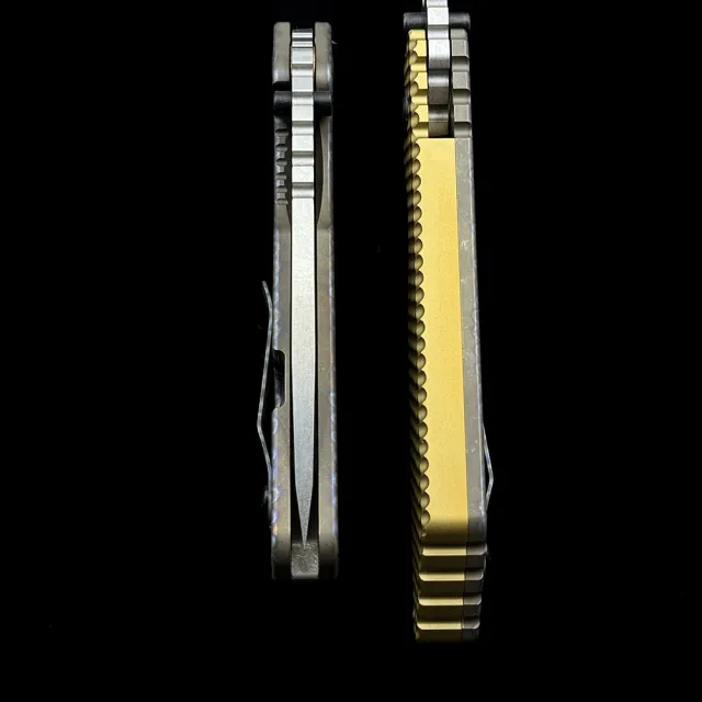 Strider SMF Aluminum +TC4 Titanium Handle Folding Knife