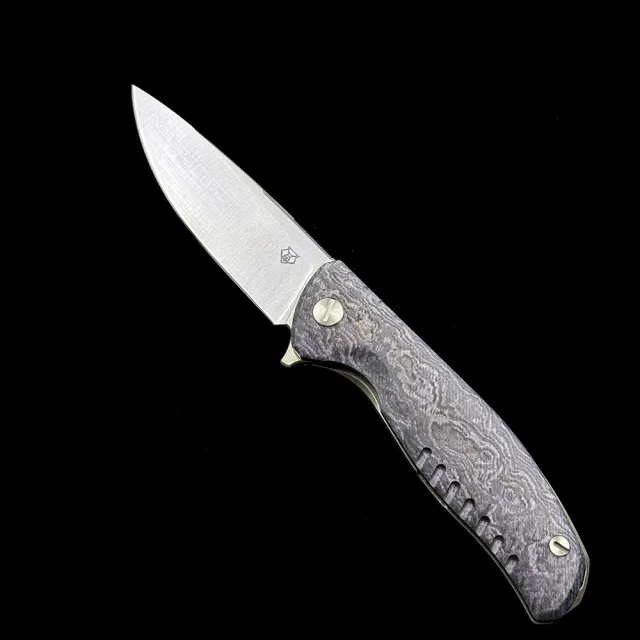 Shirogorov F3 G10 handle D2 blade folding knife