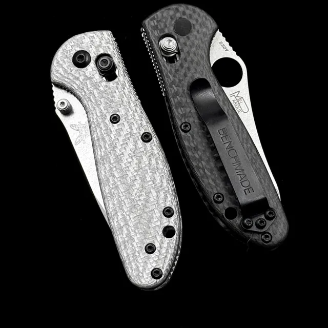 BM MINI 555-1 556-1 Griptilian AXIS Bearing Carbon fiber handle Folding Knife