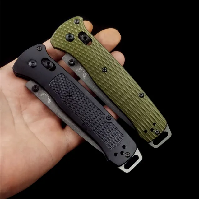 BM 537GY Bailout AXIS Aluminum Handle 3V Blade Folding Knife