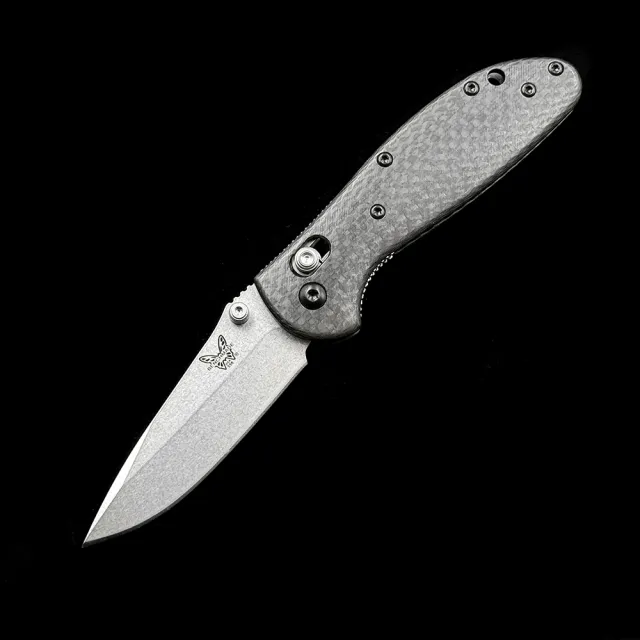 BM MINI 555-1 556-1 Griptilian AXIS Bearing Carbon fiber handle Folding Knife